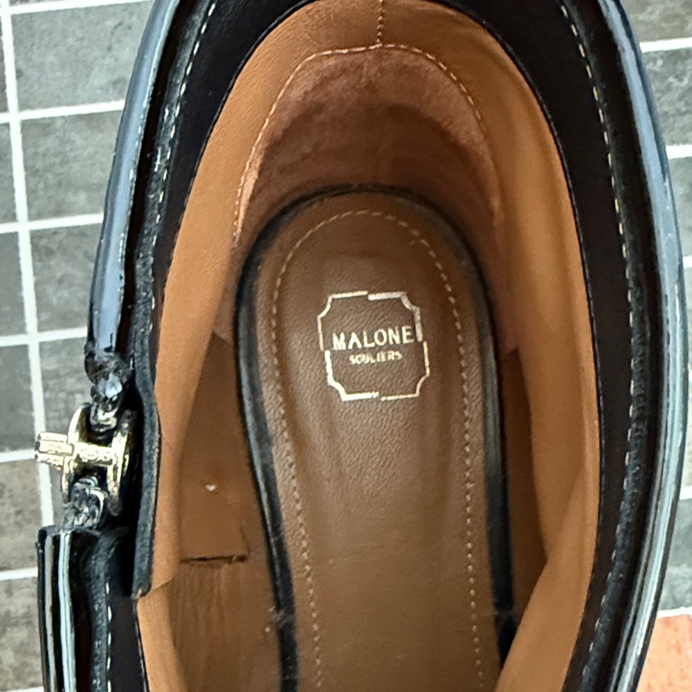 Malone Soulliers Black Leather Women’s Ankle Boots Sz 38 (or US 8) - Picture 5 of 10